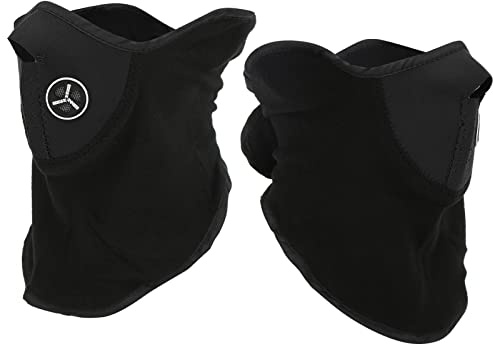 OUCRIY Demi-Masque Coupe-vent Anti-poussière, Masque de Cyclisme D'hiver pour Moto, Ski en Plein Air (Noir)