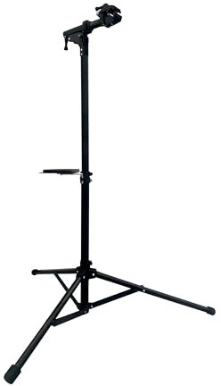 VELOJA® Fahrrad Montageständer Ebike Profi Reparaturständer bis 50 Kg Tragkraft aus Aluminium für Fahrräder Mountainbikes E-Bike Fahrradmontageständer 360° drehbar Fahrradständer (Champagner)