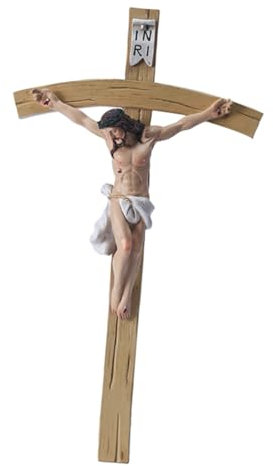 Holibanna Delikates Kreuz Wandschmuck Für Zuhause Dekoratives Jesus-kreuz Religiösen Wandgestaltung Stilvolle Glaubensdekoration Für Wohnräume Und
