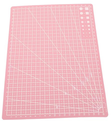 SAFIGLE Tappetino da Taglio in Pp Leggero e Resistente per Craft Projects e Paper Crafts, Doppio Lato Rosa, senza Sbavature e Facile da Conservare per Artigiani e Insegnanti