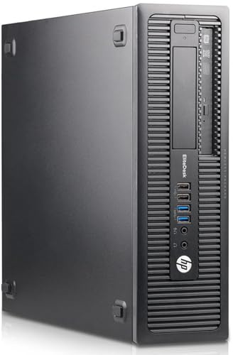 HP PC Computer Desktop EliteDesk 800 G1 SFF, Processore Core i7-4770, Memoria Ram 16GB, Disco SSD 512GB, Win 11 Pro (Ricondizionato)