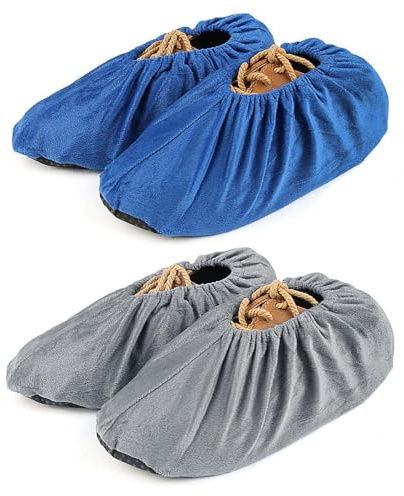 para zapatos: fundas para zapatos, botas de tela reutilizables, protectora para Zapaţos con tracción | antideslizantes para pies a prueba de polvo para interiores y e