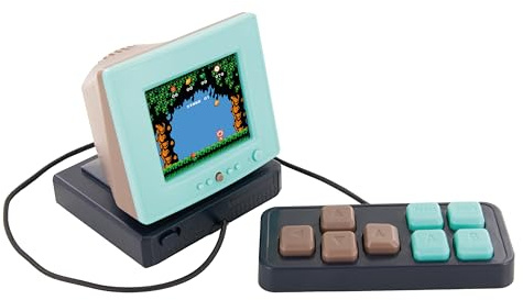 Mister Gadget MG3707 - Mini Consola de Juegos Arcade 240 Juegos Retro - Ordenador Compacto con Pantalla y Mando - Ideal para Amantes de los Juegos Vintage - Diseño nostálgico - Multicolor - Estándar