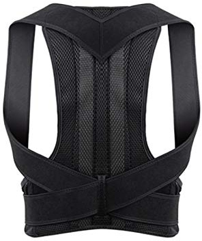 HLTYGWX Tutore per la Schiena correttore Supporto per clavicola Stop incurvamento e curvatura Allenatore per la Schiena Regolabile Unisex (Dimensioni : Medium) 1