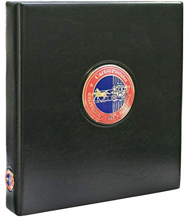 Premium Postkarten-Album Mit 20 transparenten Einsteckblättern - für 40 oder 80 Postkarten | 235 x 265 x 45 mm.