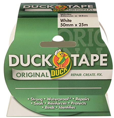 Duck - Cinta americana (50 mm x 25 m), color blanco
