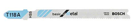 Bosch Stichsägeblatt T 118 A Basic for Metal 5 Stk