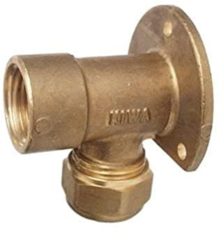 Cornat TEC584417 Messing Wandscheibe, 18 mm x 1/2 Zoll Innengewinde