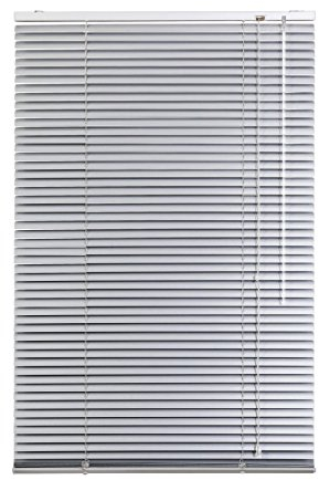 Lichtblick Aluminium Jalousie, Alu-Jalousie mit Klemmträgern und Wandmontageclips für Fenster und Türen Silber,70 cm x 220 cm (B x L)