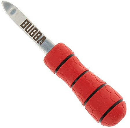 BUBBA Shucking Knife - Oyster Shucking Knife with 2.5 Stainless Steel Curved Tip Blade with Non-Slip Grip Handle