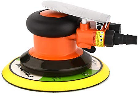 ZHONGAN - Lijadora orbital neumática aleatoria de aire de 6 pulgadas para trabajar la madera, herramienta de pulido neumático resistente