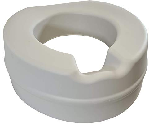 Alzawater Morbido-Rialzo Wc Anziani-Rialzo Bidet Bagno- Sedile Wc Disabili -Universale- Alzata Wc-Supporto wc-Sanitari Copriwater -Rivestita in PVC- Portata Max 185 KG