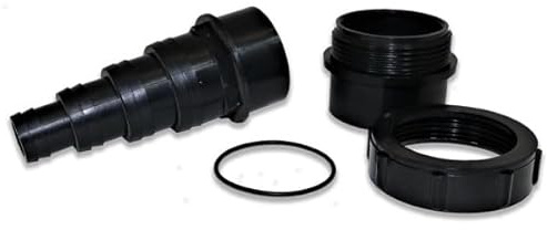 Eco-Filtration 43mm Removable Stepped Tail Hose Connector | 1.5″/43mm Rigid Pond Pipe to Flexible Pond Hose Adapter, 4 Step Sizes 20-38mm | Coupling with O-Ring Seal for Solvent Weld Waste Pipe