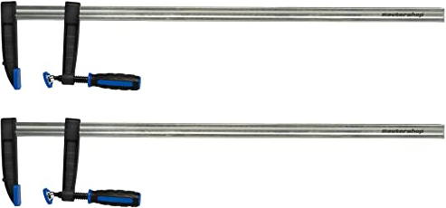 sauter Serre-joints en fonte malléable - Envergure : 800 mm - Portée : 120 mm - Force de serrage jusqu'à 4 600 N - Lot de 2 serre-joints