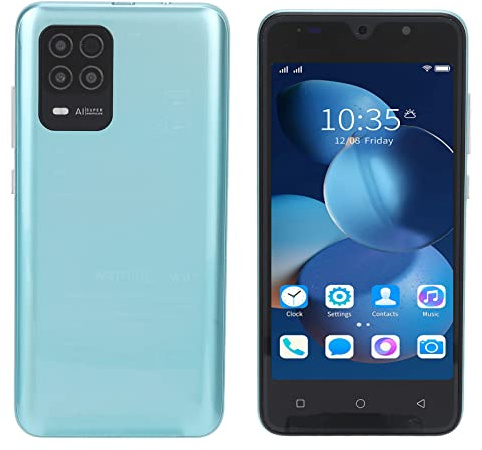 Elprico 8Pro Mobiltelefone, 5-Zoll Dual SIMSmartphone Ohne Vertrag, RAM 2 GB ROM 32 GB, 2 MP + 5 MP-Kamera, 2200 MAh, Gesichtserkennungs-Handy für Android(Grün)