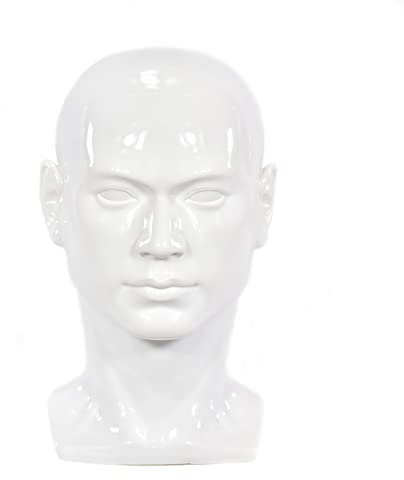 Männliche Schaufensterpuppe Kopf Professionelle Manikin Kopf für Display Perücken Hüte Kopfhörer Maske Sonnenbrillen Schmuck und Scravat Display Stand (liangbaiL30)