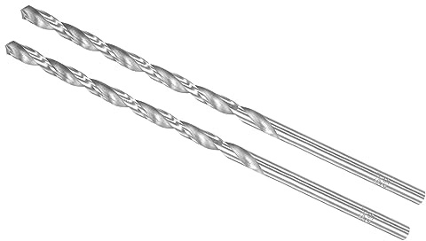 CoCud 2Stk Extra Langer Spiralbohrer Bohrer 5.5mm Bohrer Durchmesser Kupfer | Gesamt Länge, Drehbohrer, Hoch Geschwindigkeit Stahl, 160mm, Für Kupfer Metall Holz Aluminium