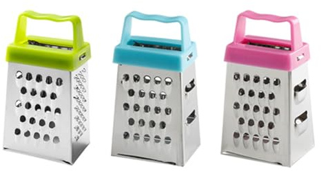 Mini Cheese Grater, 3PCS Stainless Steel Small Box Graters, Professional Box Grater for Kitchen Slicer Cheese, Ginger,Vegetable