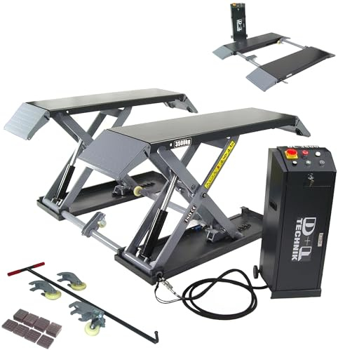 Mobile Scherenhebebühne 3500 kg Kurzhub Bühne Hebebühne 3,5 t Reifendienst 06303 AWZ