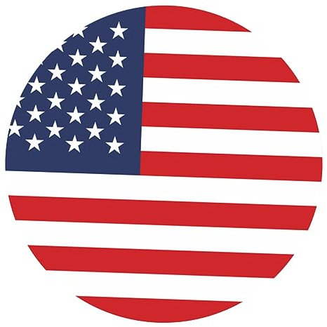 jojofuny Fliesenverkleidung Aufkleber wasserfest amerikanische Aufkleber USA-Aufkleber uns Fahnen Badezimmeraufkleber runde bodenaufkleber wasserdicht Wandaufkleber Fliesenaufkleber 3d