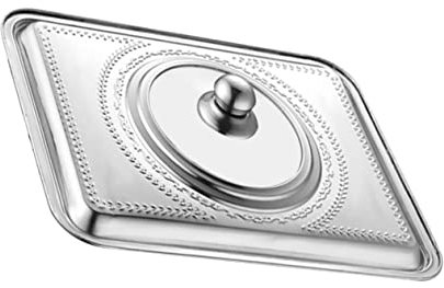 Alipis Stainless Steel Pot Cover Visible Lid Anti Oil Splashing Kitchen Cooking Tool 36x27cm Suitable for Cooktops