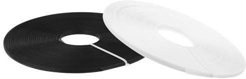 QUARKZMAN Stecche per Cucito, 2 Pezzi 100 Iarde 6 mm - Stecche per Corsetti Bassa Densità Cucire Poliestere per Abito Sposa, Abito Sposa (Nero+Bianco)