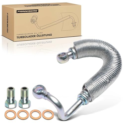 Frankberg oolleitung Turbolader Diesel 11427795971 | Kompatibel mit 6er Cabriolet E64, 5er E60, X5 E70, 3er Coupe E92, 3er Touring E91, 5er Touring E61, 6er E63, X3 E83