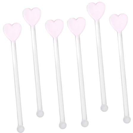 CIYODO 6pcs Wine Swizzle Sticks Juice Stirrers Milk Stirrer Decorative Cocktail Accessories