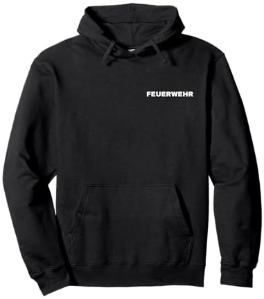 Feuerwehr Schriftzug Rückenaufdruck Aufdruck Rücken Pullover Hoodie