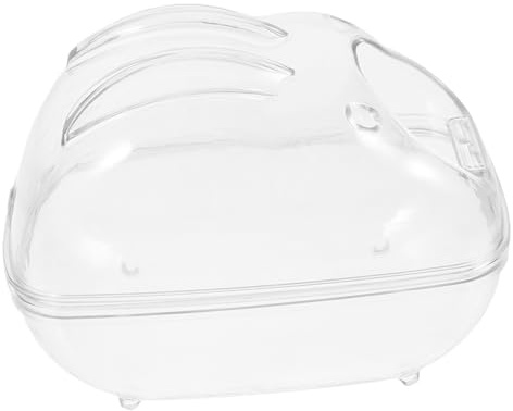 JOINPAYA Badbehälter für Meerschweinchen und Hamster Sandbadewanne für Kleintiere Leicht zu Reinzen Pflegen Kompaktes Design Transparenter