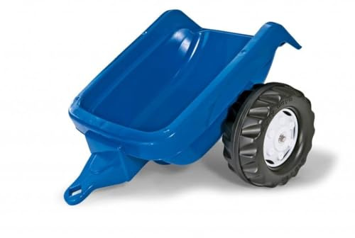 Rolly Toys rollyKid Anhänger blau (57,02 x 46,48 x 26,42 cm, Alter: 2 ½ - 10 Jahre, Einachsanhänger, belastbar bis max. 15 kg) 12 176 2 | Robuster Einachsanhänger bis 15 kg für Rolly Toys Trettraktoren, 57 × 46,5 × 26,5 cm, für Kinder ab 2,5 Jahren