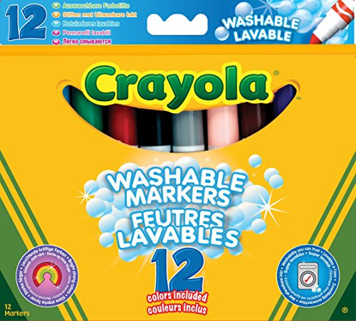 Crayola 5083295 - Filzstifte, auswaschbar, 12 Stück