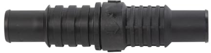 Whale LV1219 Non-Return Inline Valve, for Use with ¾-Inch and 1-Inch Diameter Pipes, Nitrile Construction , Black