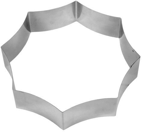 Lares – bakform/bakram/tortenring – av fjäderbandstål – motiv: rosett – diameter ca 27 cm, H: ca 7 cm – Made in Germany