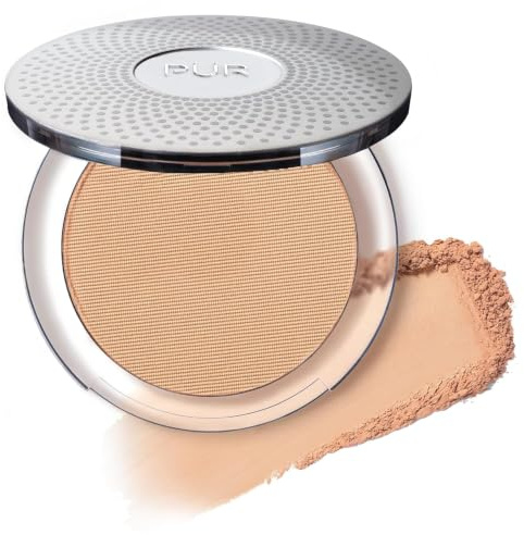 PÜR 4-in-1 Pressed Mineral Powder Foundation, SPF 15, Buildable Coverage