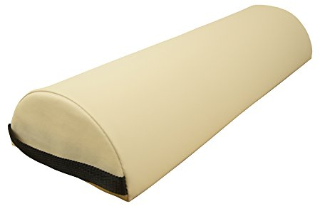 ZEN - Mezzo cilindro grande per lettini terapeutici & massaggio 60x23x11cm - Rotolo per piedi & ginocchia - Rullo semicircolare per posizionamento su schiena & lato - Accessori massaggi (crema)