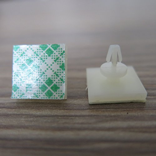 50x Nylon stick on Selbstklebender Spacer Abstandshalter Standoff for 4mm Loch durchmesser Leiterplatte Platinen ASS-5