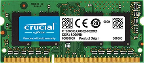 Crucial RAM CT51264BF160BJ 4 GB DDR3 1600 MHz CL11 memoria per laptop