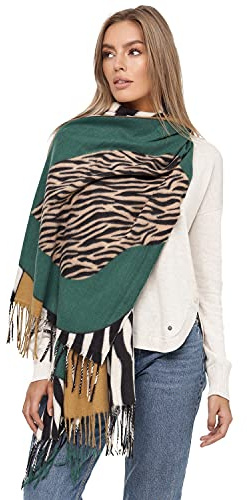 Gloop XXL Schal Kuschelige, warme und wunderschöne Damen Poncho Schal Oversized Deckenschal
