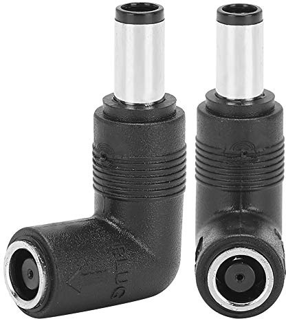 ASHATA 90 ° Winkel DC 7.4x5.0mm Weiblich zu Männlich Adapter,DC Netzteil Stecker Konverter DC Stromanschluss für für Laptop