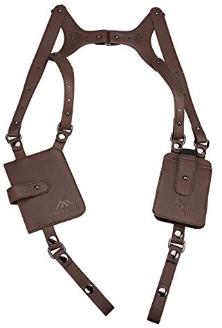 wiipara Versteckte Unterarm Schultertasche, Anti-Diebstahl Schulterholster Geldgürtel Holster Tasche, Brieftasche Portemonnaie mit Unterarmholster Geheimtasche für Sicherheit beim Reisen Sport Arbeit