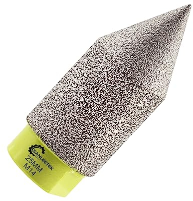 Broca de Chaflán Diamante 25mm - Fresa de Diamante para Agrandar y Forma a Agujeros Existentes en Azulejos Porcelana Cerámica Granito Mármol M14 Rosca SANLEETEK