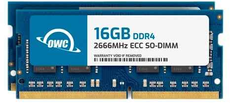 OWC 32GB (2X16GB) DDR4 RAM Compatible With Synology DiskStation DS723+ and DS923+ NAS System 2666MHz PC4-21300 CL19 ECC SODIMM 2Rx8 1.2V Memory Upgrade