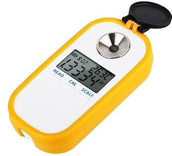 DELURA Digitales Bier-Refraktometer, Würze-Hydrometer, 0–50% Konzentrationsmesser, Refraktometer, elektronischer Weintester
