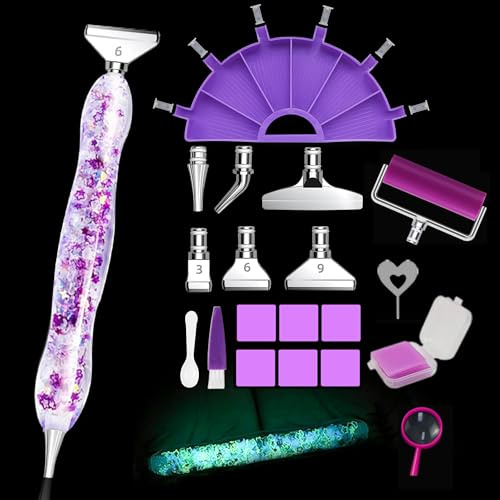 Diamond Painting Stift 6 Styles Metal Drill Pen mit Ersatzköpfen für 5D Tools