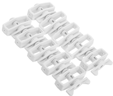 BESPORTBLE 10 Pezzi Tendifilo Recinzione Agricola Isolatori Bianco in Abs Resistenti alle Intemperie per Giardino e Fattoria Strumenti per Tensione Filo di Bestiame