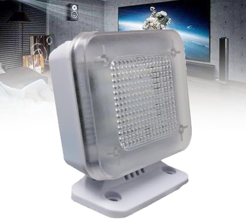 Fake Dummy TV Simulator,LED Security TV,Theft Deterrent Home Security Timer, utomatically Turn On After Dark, Adjustable Angle,for Use When There is No One at Home