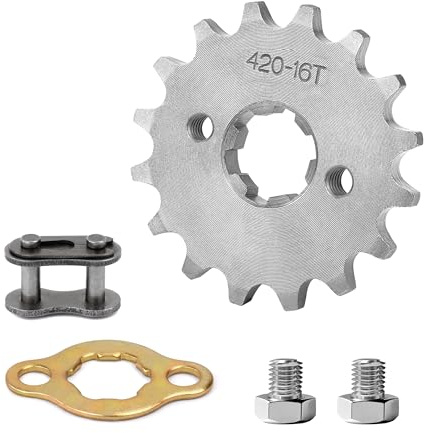 Tunejoy Moto Pignone 420 16T 20mm Motore Pignone Anteriore per 50cc 70cc 90cc 110cc 125cc Dirt Pit Bike Mini Bike ATV 4 Ruote Moped