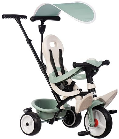 Smoby Life - Baby Balade 3-in-1 Dreirad - mitwachsendes Kinderdreirad aus recycelbaren Materialien