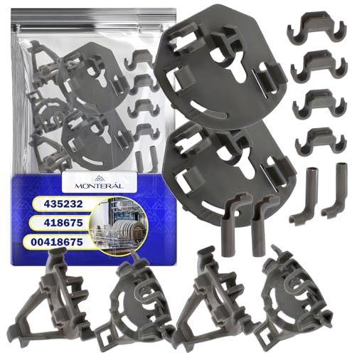 Kit de Fixation Panier Inférieur Lave Vaisselle Universel pour Bosch | Code Original 418675 00418675 pour Siemens - Garantie de 10 Ans - MONTERAL